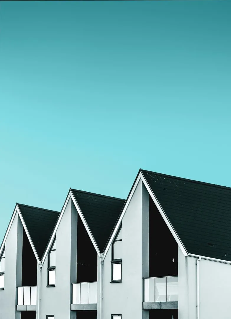 Modern passive house with solar panels and high-performance insulation